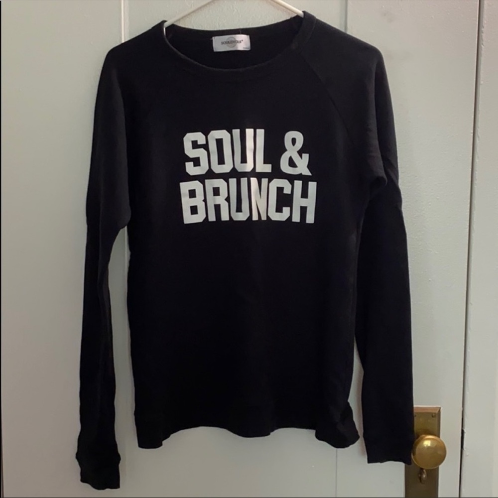 Soulcycle Soul & Brunch black sweatshirt